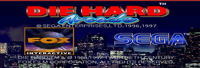 Die Hard Arcade Title Screen